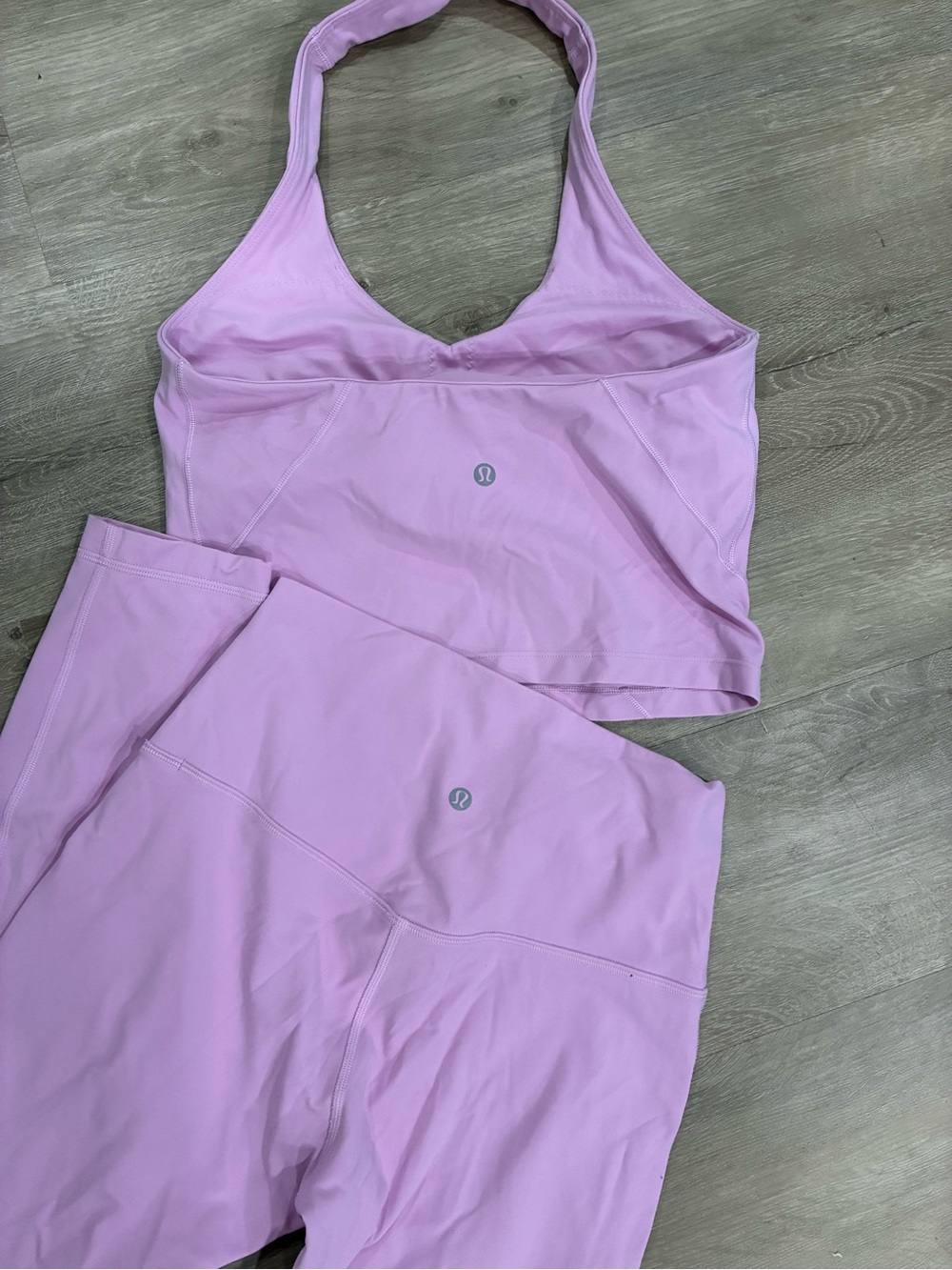 lululemon athletica Pink Leggings and Tank Set